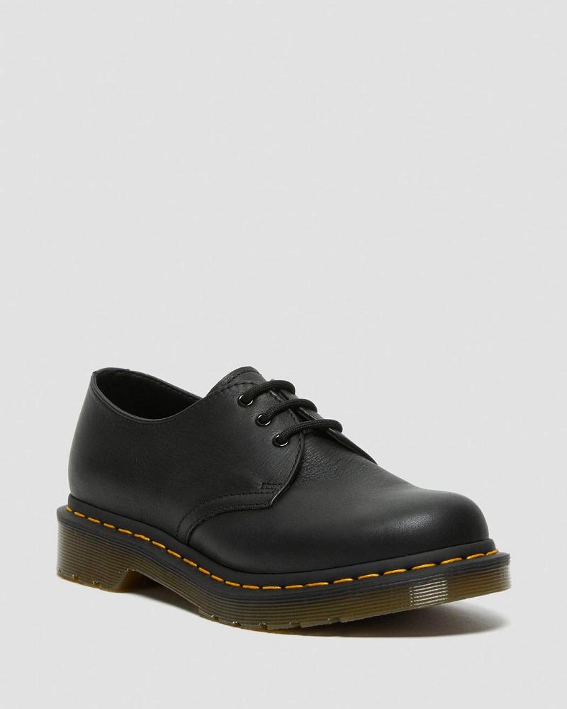 Zapatos Oxford Dr Martens 1461 Virginia Cuero Mujer Negros | MX 416DFM